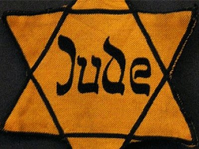 The repulsive badge which Jewish people were compelled to wear in the Nazi era.